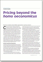 Pricing beyond the homo oeconomicus