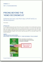Pricing beyond the homo oeconomicus